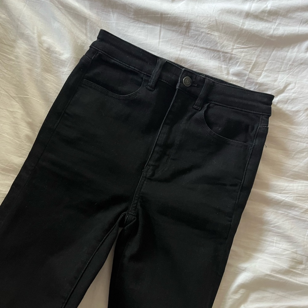 American Eagle black High Rise Skinny Jeggings Stretch - Size 2R